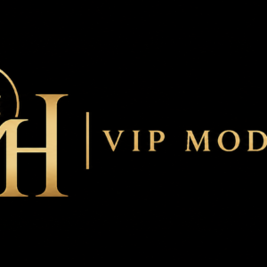 VIP Model Host luxury gold logo